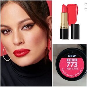Revlon Lipstick, Super Lustrous Moisturized  Reds & Corals, I Got Chills (773)